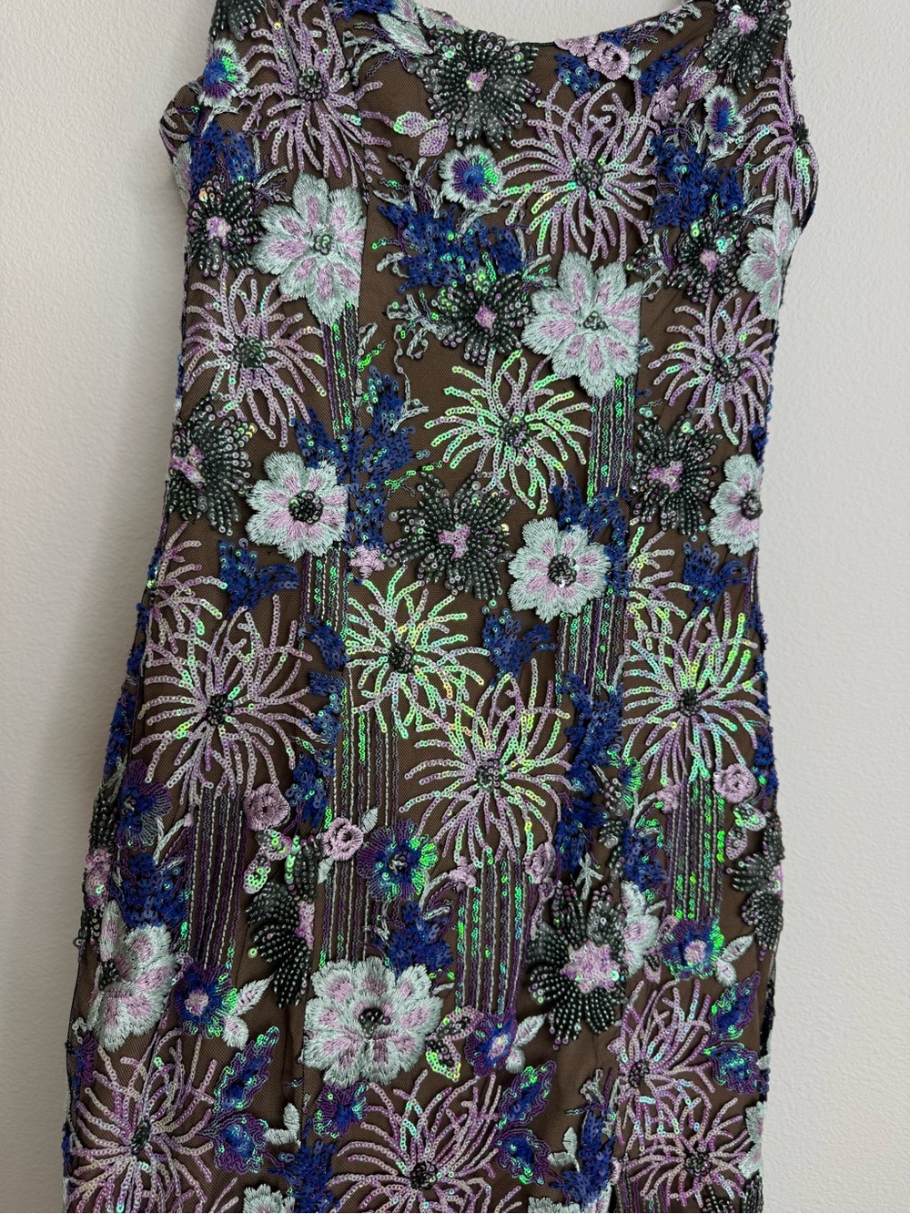 ELLIATT Paige Sequin Mesh Midi Dress Sz Small - Picture 7 of 16